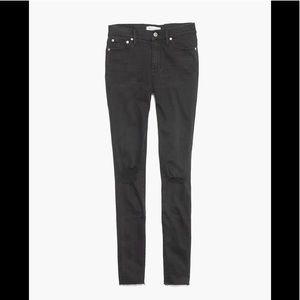 Madewell 9” High Rise Skinny Jeans in Black Sea 28